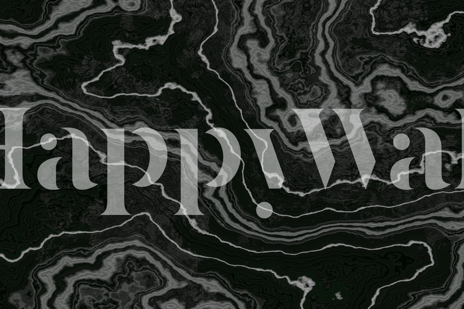 Fossil Black Marble Texture carta da parati in una stanza