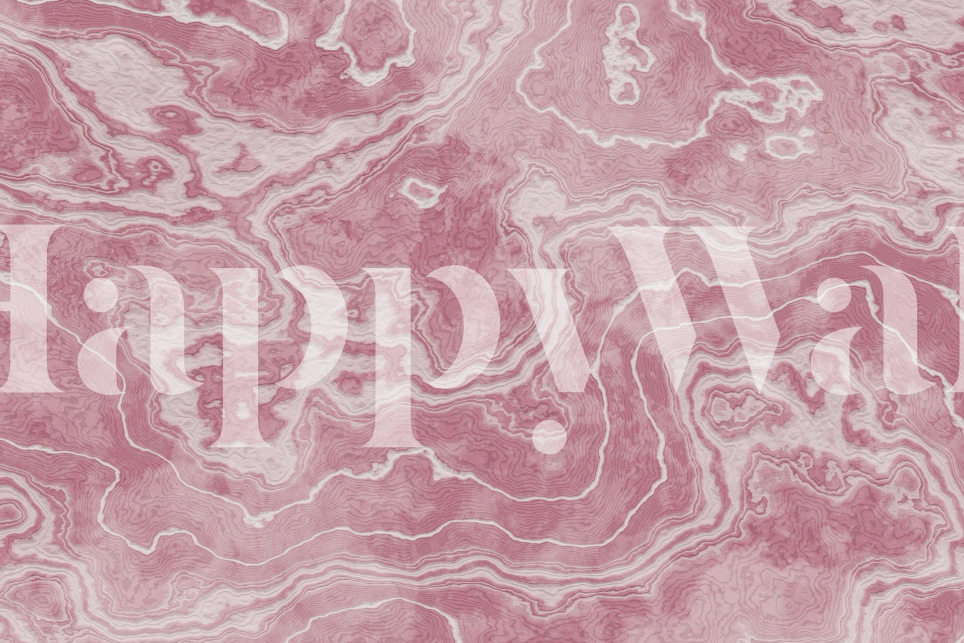 Papel pintado Blush Pink Marble Texture en una habitación