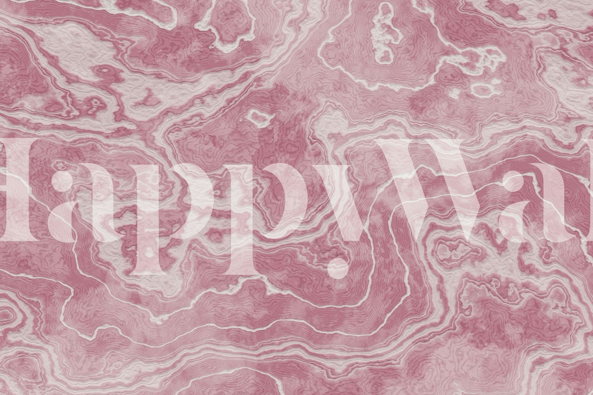 Blush pink marble texture wallpaper in a room