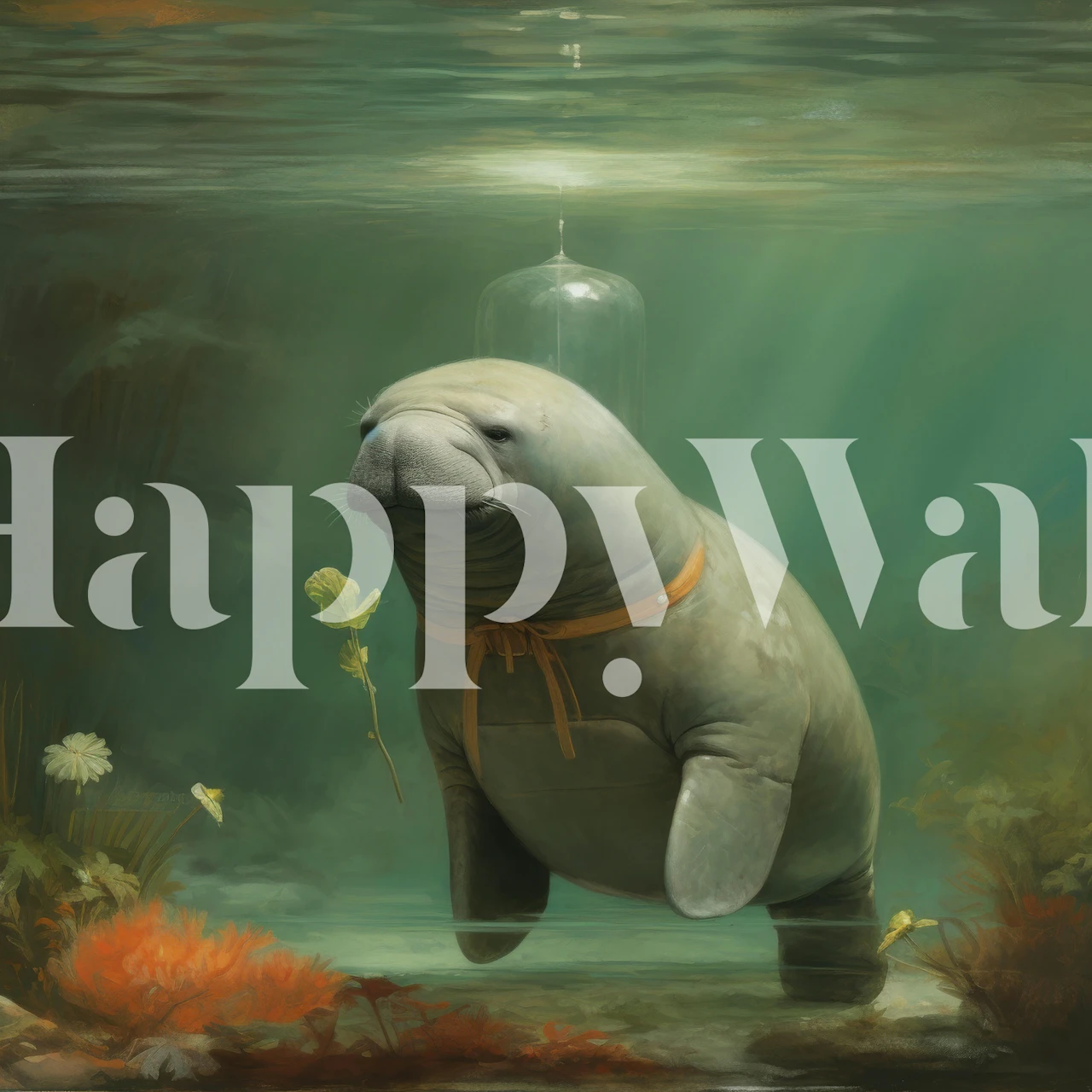 Minimal Manatee Weightless tapeta v pokoji