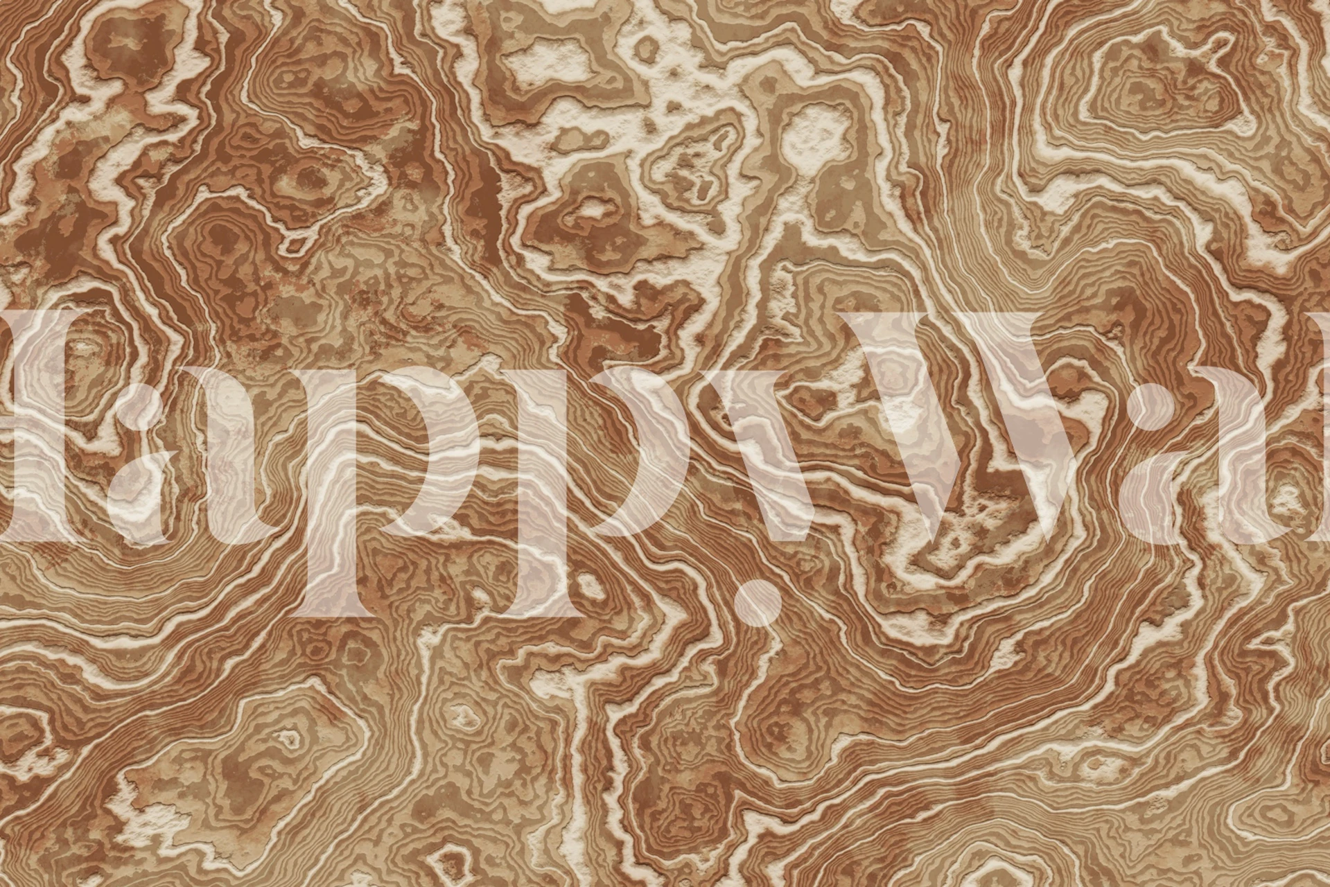 Cocoa beige marble texture wallpaper in a room