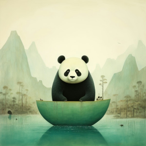 Minimal Panda Bear Still