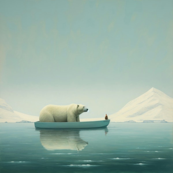 Minimal Polar Bear Solitude