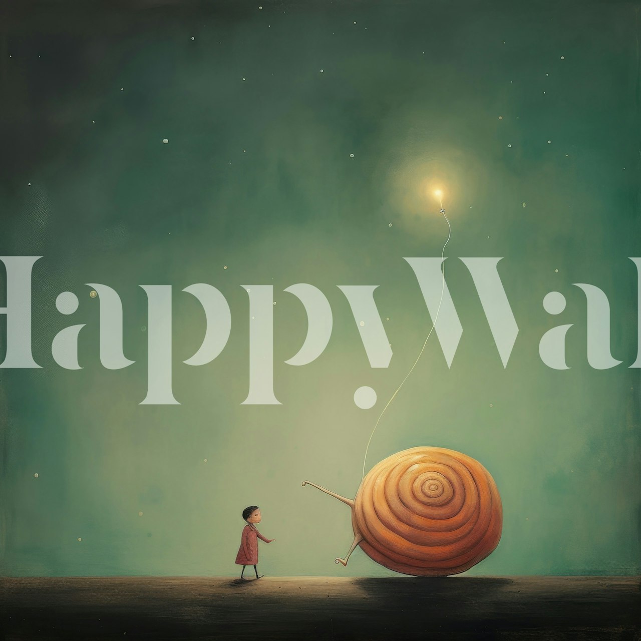 Tapeta Minimal Snail w aranżacji