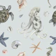 Watercolor Ocean Pattern