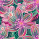Fluo Bloom - Purple & Emerald