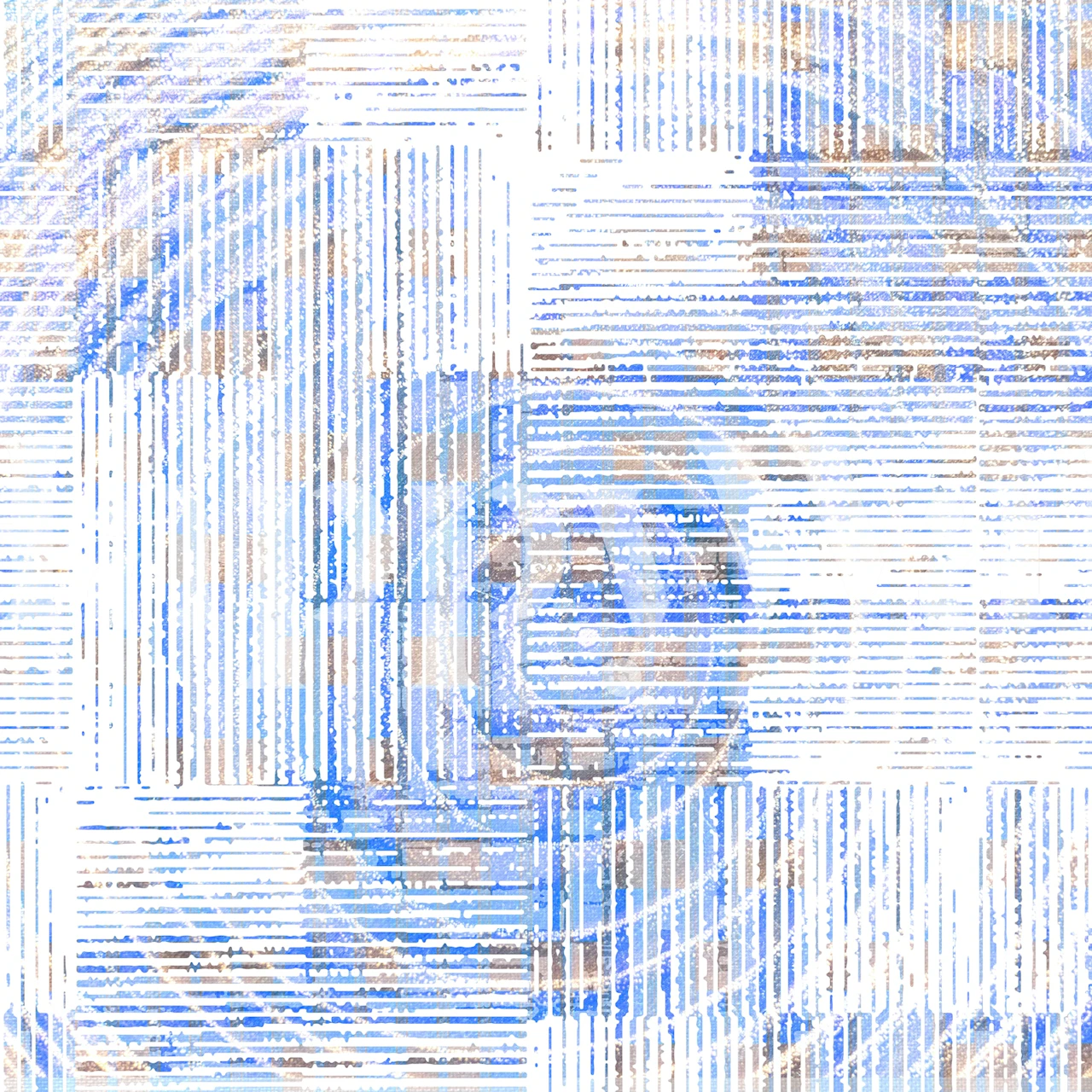 Fangoria Blue wallpaper in una stanza moderna