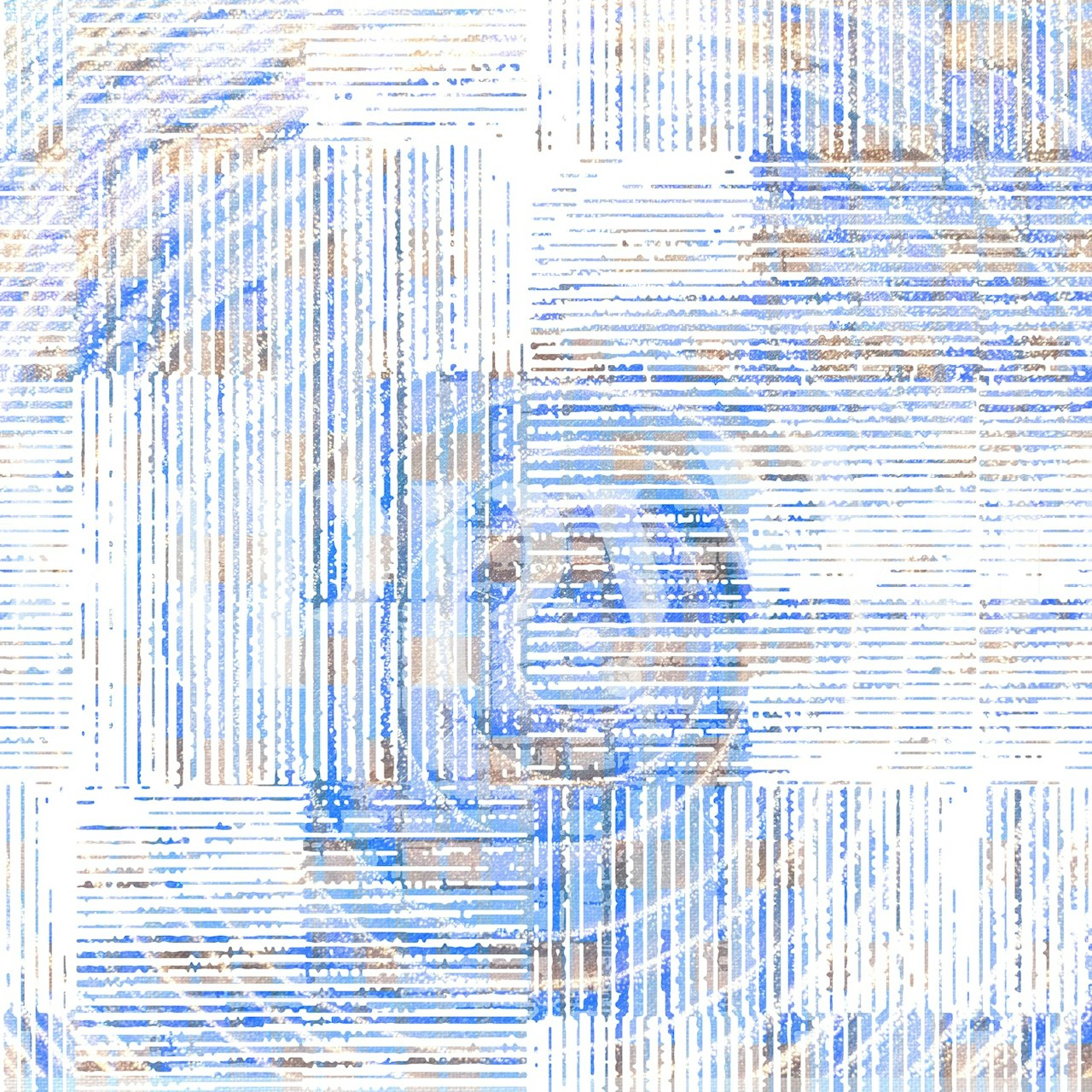 Fangoria Blue wallpaper in una stanza moderna