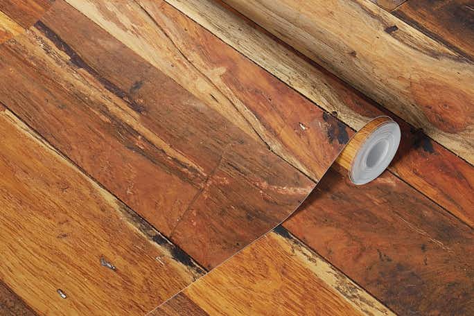 Wooden panelwallpaper roll