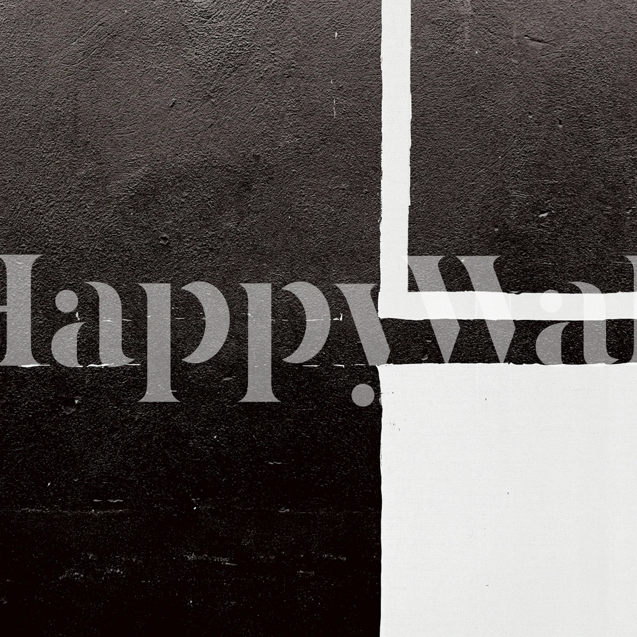 Abstract black and white geometric patterned wallpaper