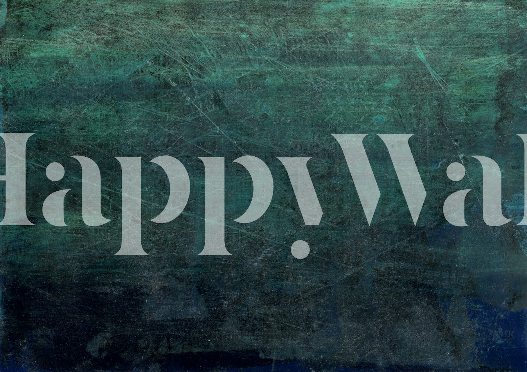 Papel pintado Dark teal scratched texture en una habitación