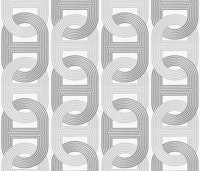 Retro Chain Loops (grey) tapete