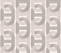 Retro Chain Loops (beige) tapet