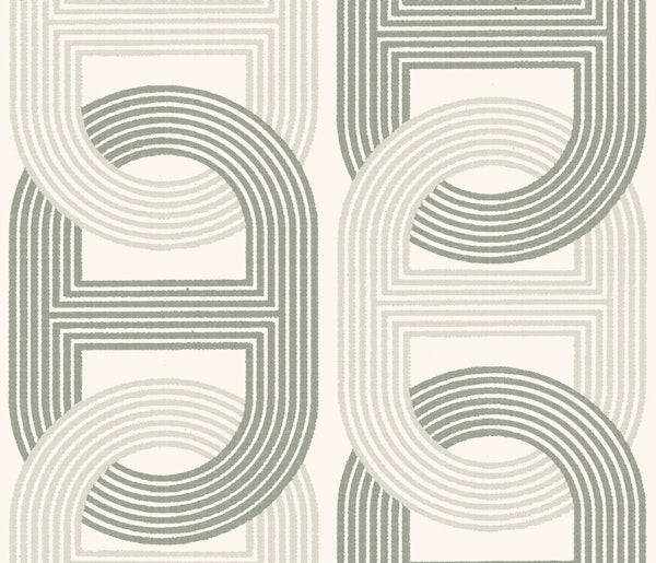 Retro Chain Loops J (green beige)