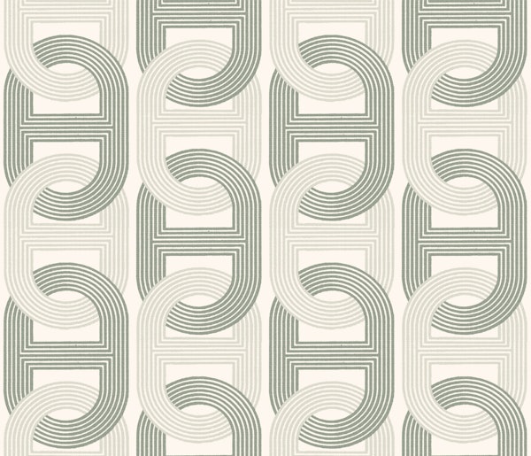 Retro Chain Loops (green beige)