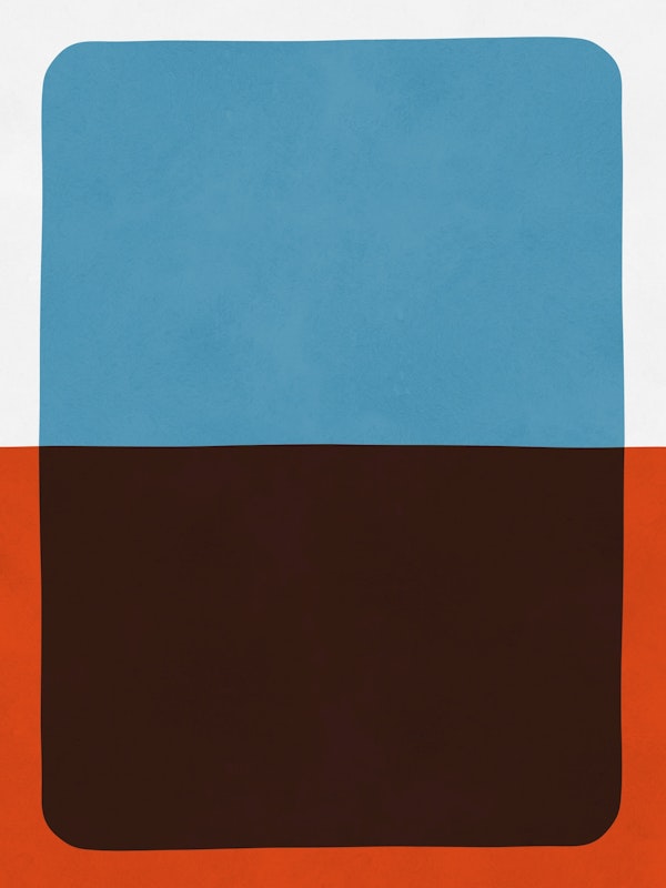 Blue and Rust Harmony