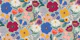 Maxi Summer Floral with Birds - Plum blue Med