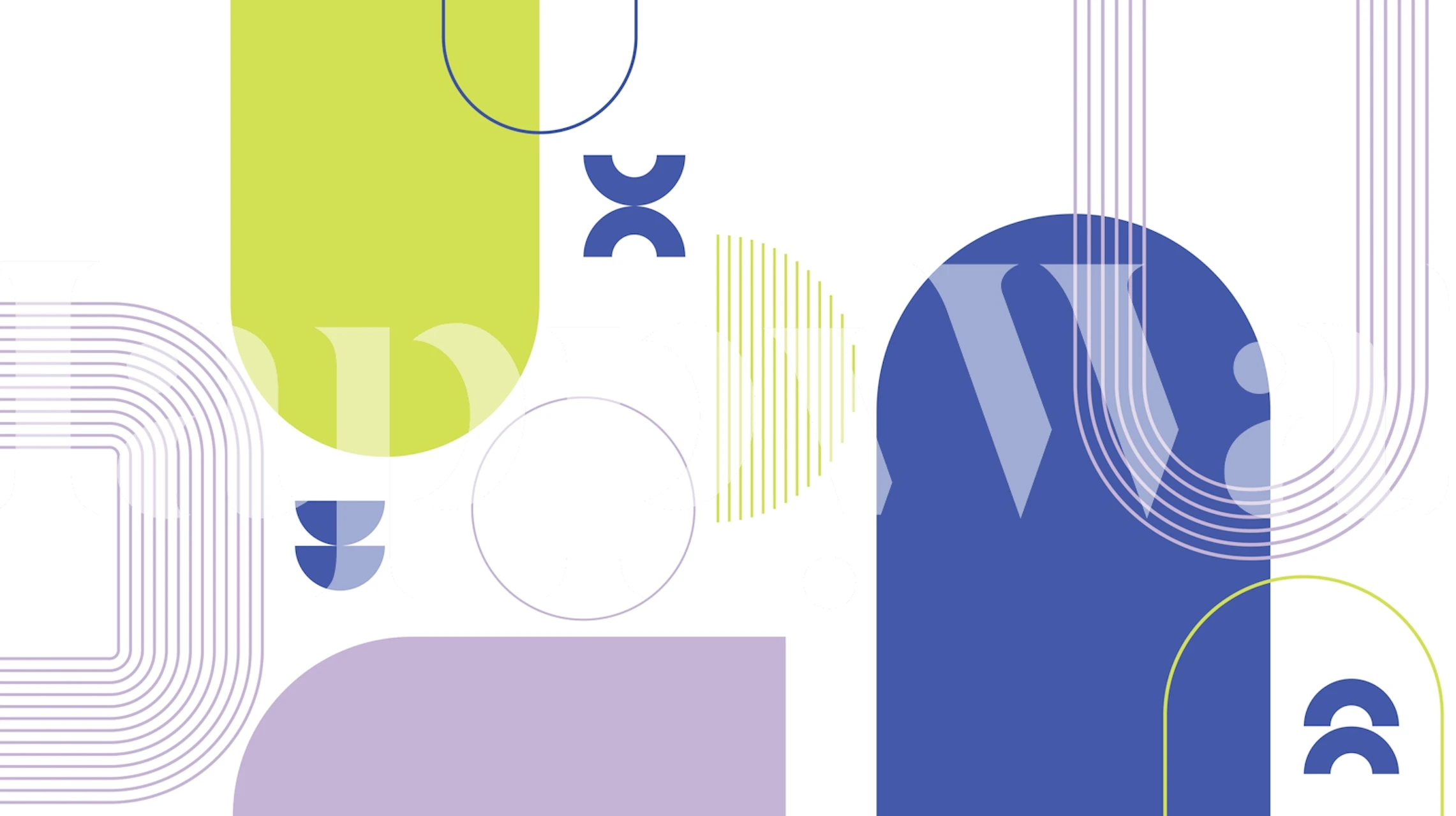 Bold geometric minimalism wallpaper in a room