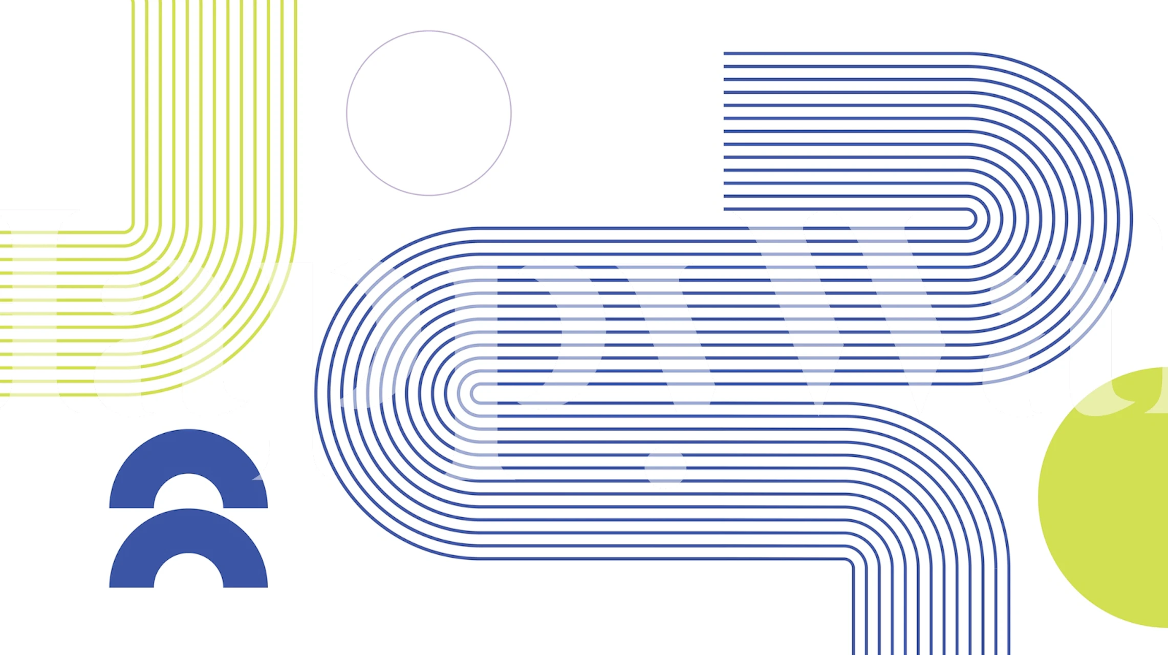 Minimalist Bauhaus Flow wallpaper in a room