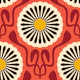 Chic Daisy Delight in Red Yellow - L