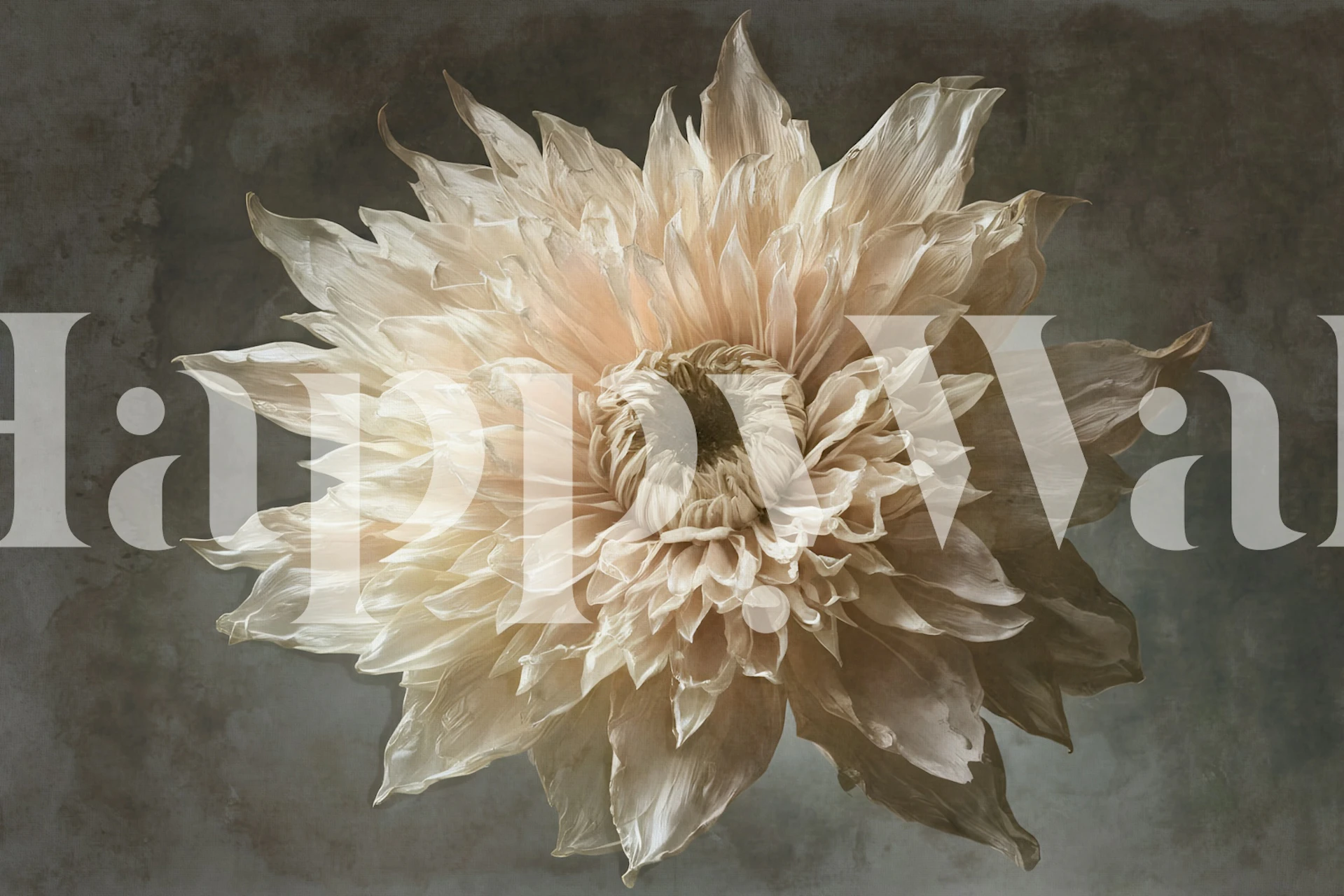 Tapeta Dry Flower Elegance w pokoju