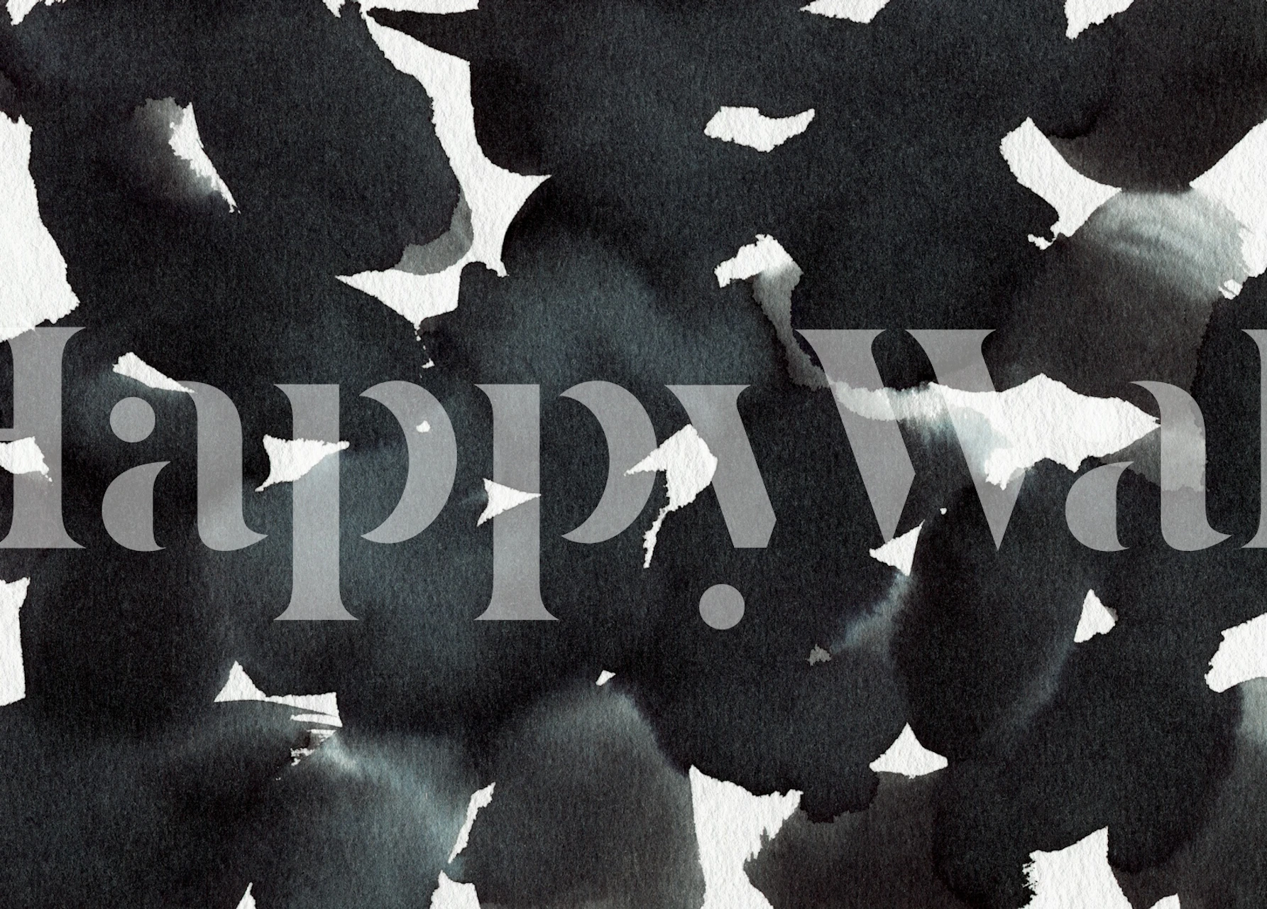 Abstract black and white watercolor pattern wallpaper