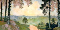 Paradise Forest Sunrise tapeta