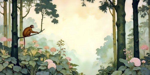 Lush Sunrise Jungle Oasis