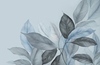 Soothing Blue Hour Calm Foliage papiers peint