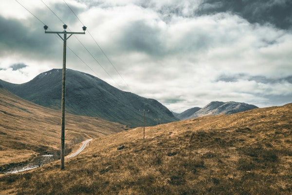Winding Road Serenity in Scottish Highlands