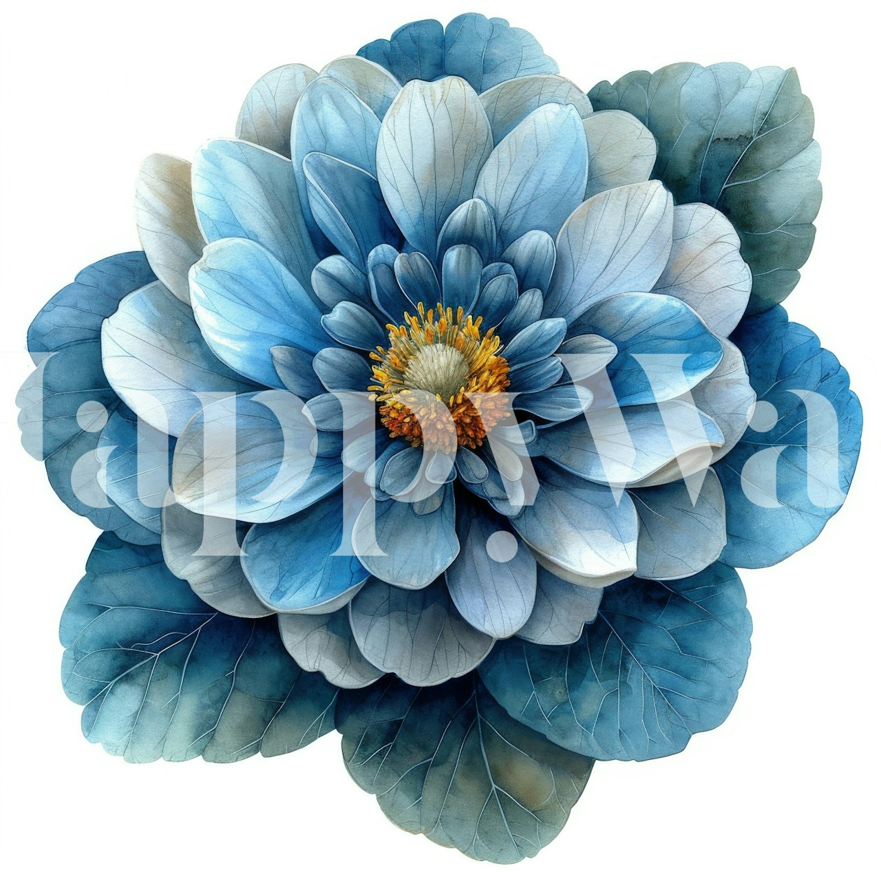 Tapeta Dusty Miller Glow v uspořádání místnosti