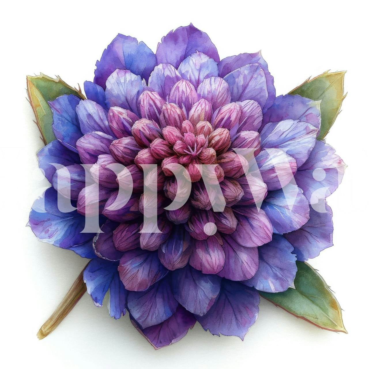 Radiant Globe Amaranth wallpaper in a room