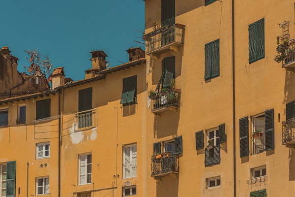 Sunlit Building Charm