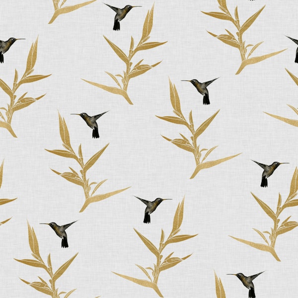 Hummingbird & Flower II