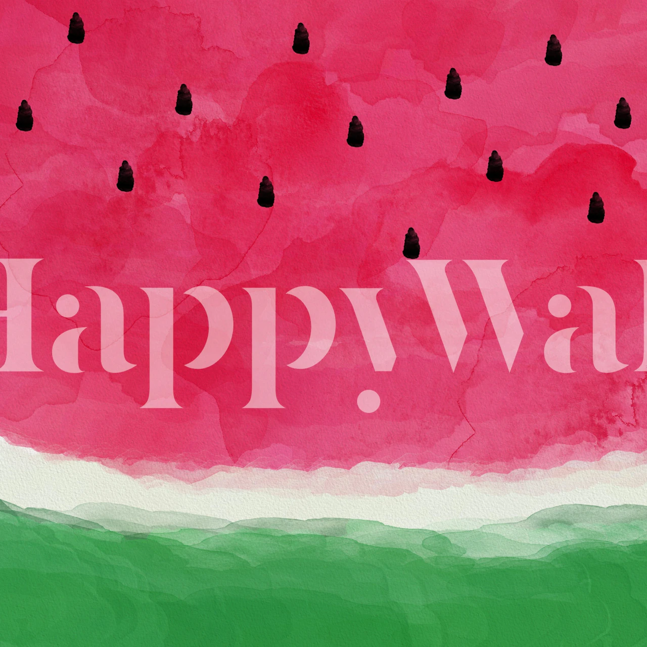 Watermelon Abstract papier peint dans une pièce