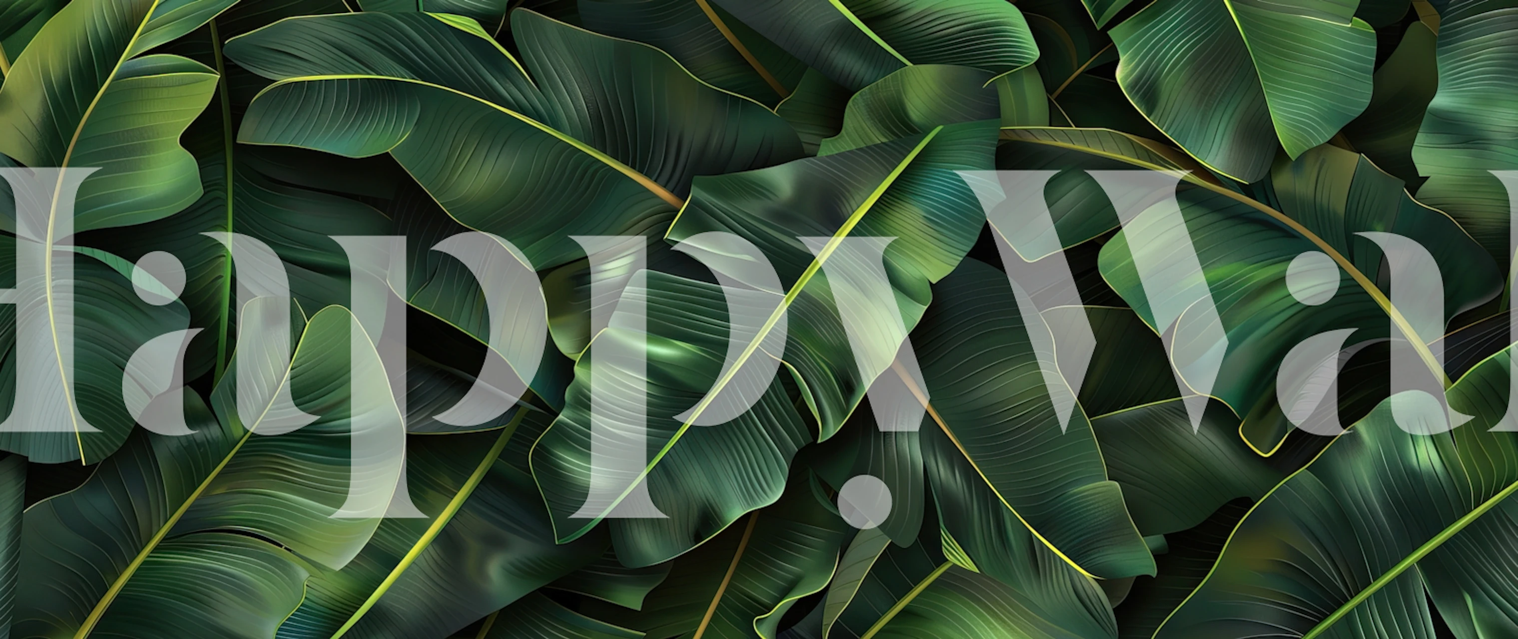 Leafy Jungle Haven wallpaper design