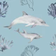 Dolphin & Coral Pattern