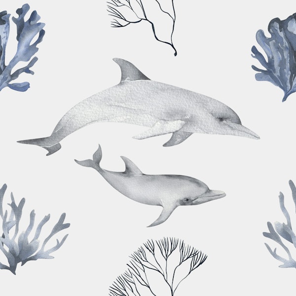 Playful Dolphins Pattern