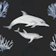 Underwater Dolphin Scene Pattern