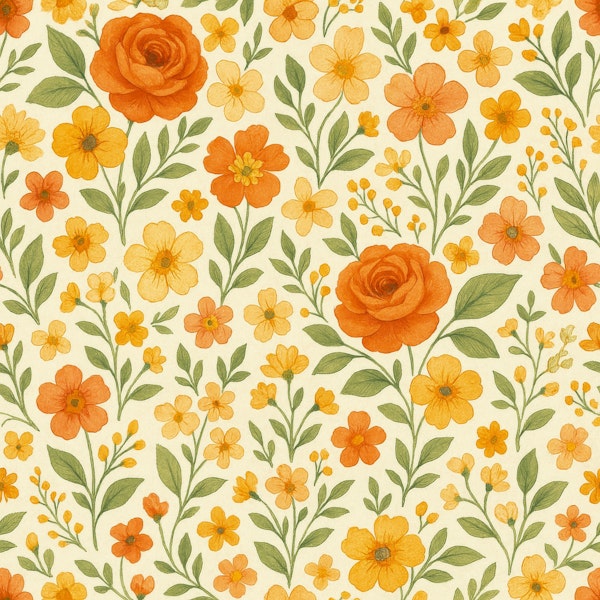 Orange Rose Meadow