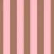 Narrow Vertical Stripes Mocha Brown and Pink