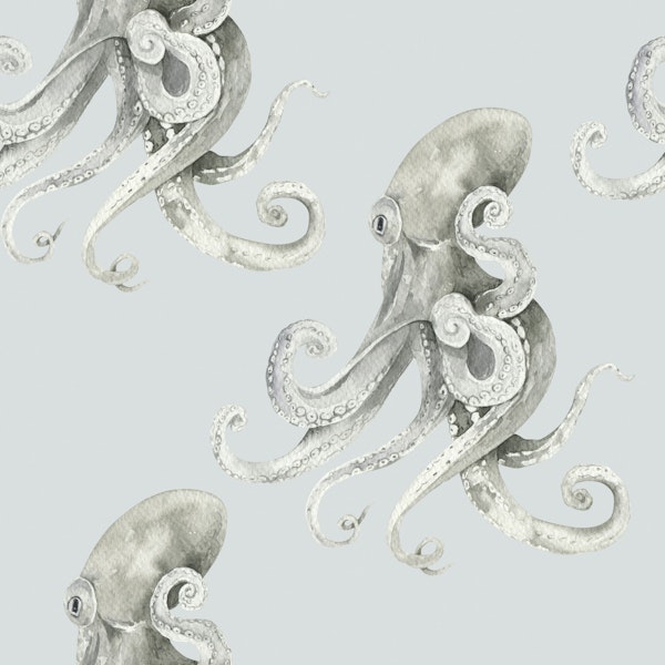 Watercolor Octopus Pattern