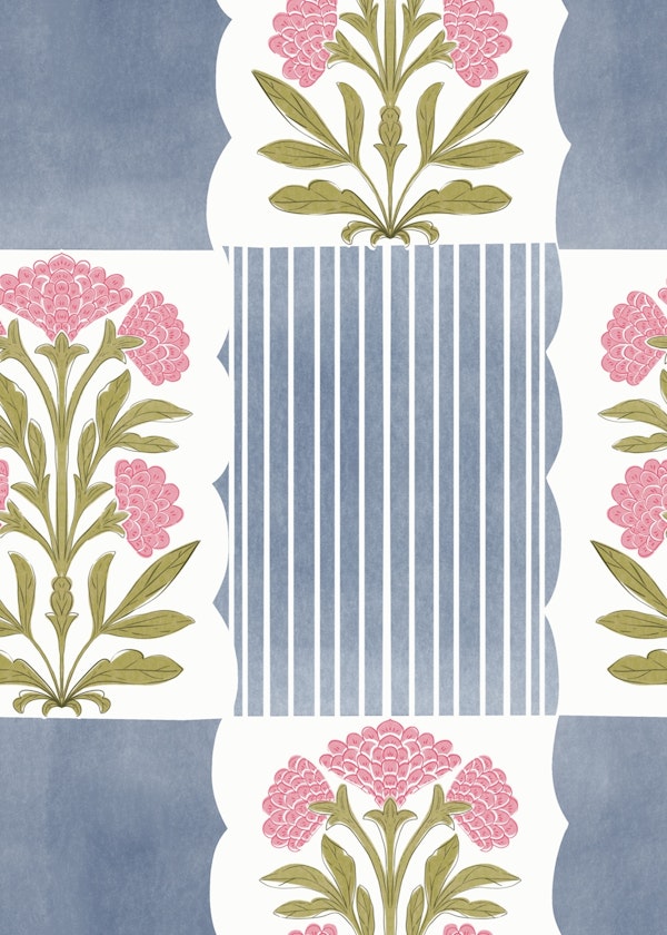 Classic Floral Stripe