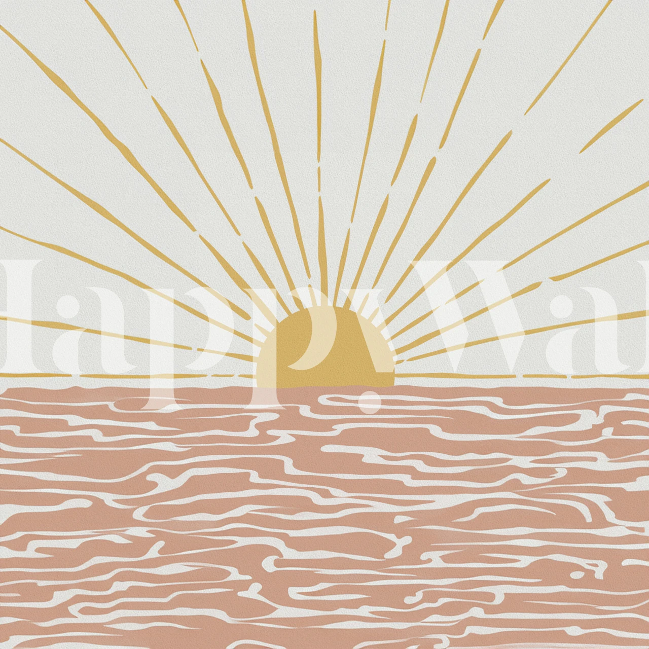 Papel de parede Bohemian Sunshine em um quarto