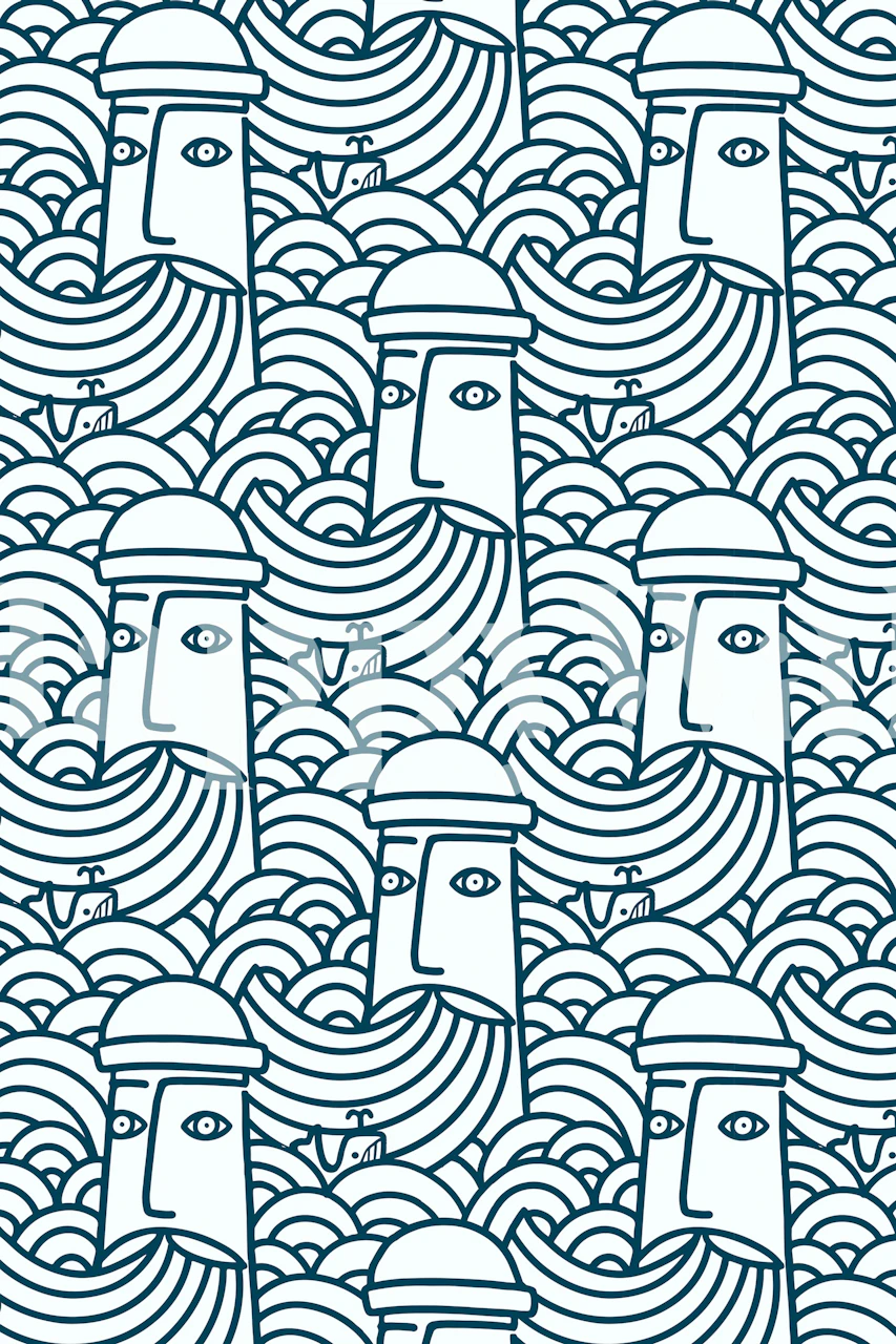 Diseño de papel tapiz LighthousekeeperXL en una habitación