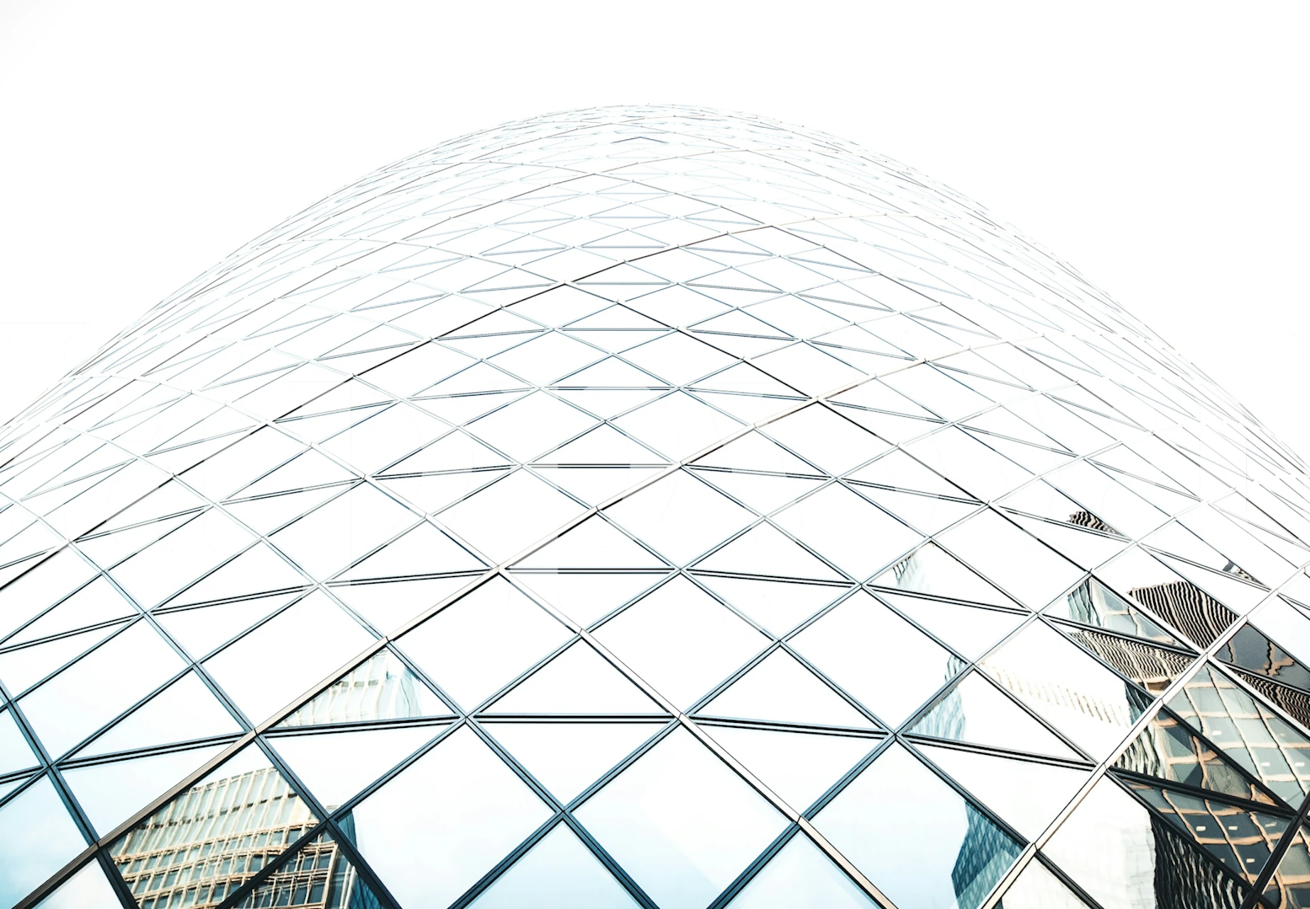 Modern Glass Facade tapet i et rom