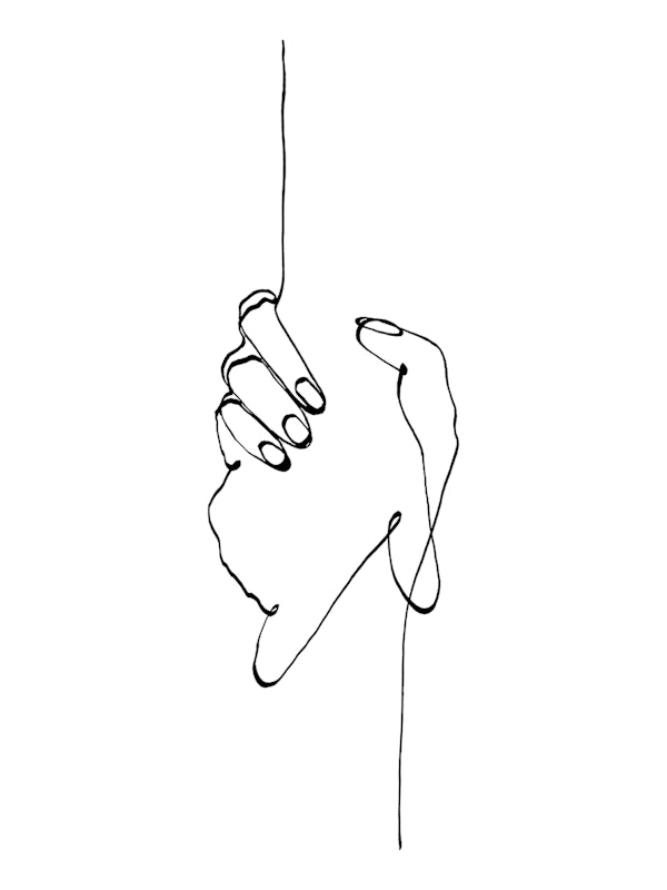 Line Art // Helping Hands