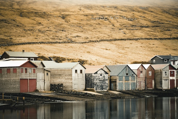Faroe Island Waterfront Scene