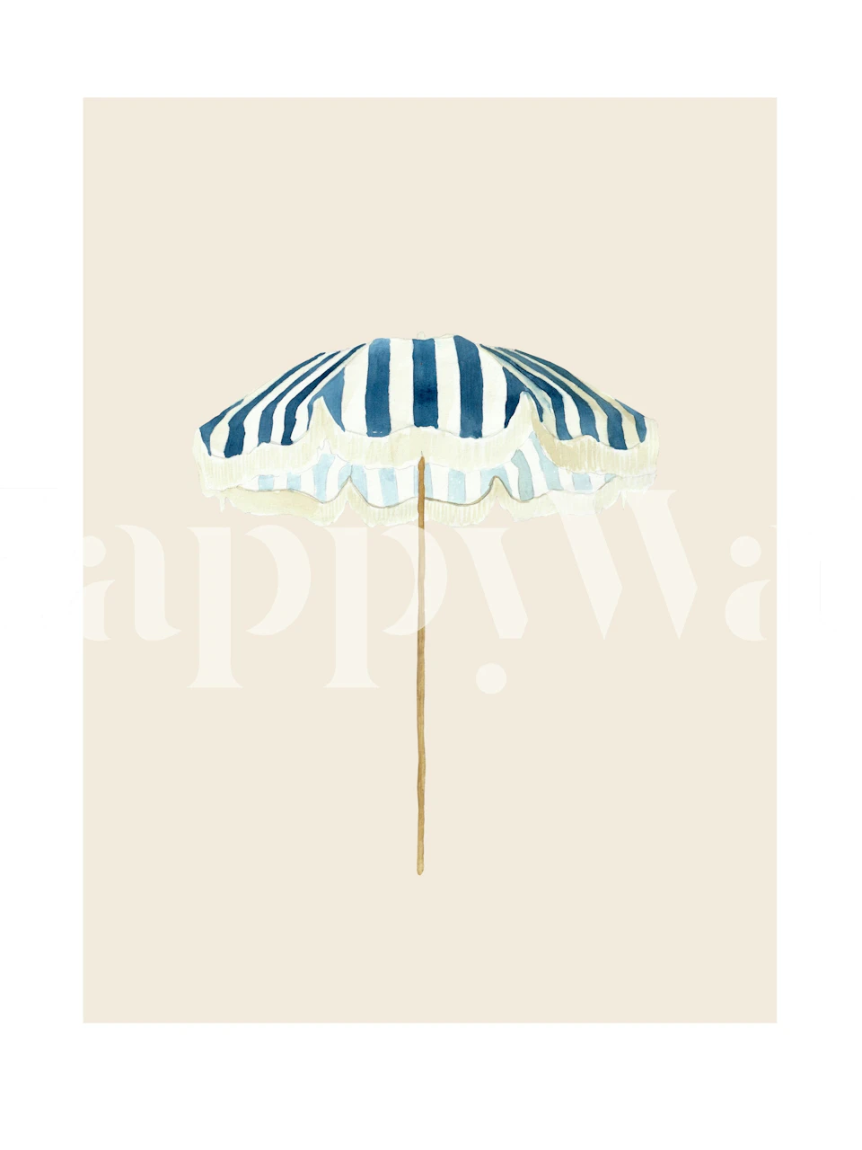Beachtime umbrella tapet i et rum