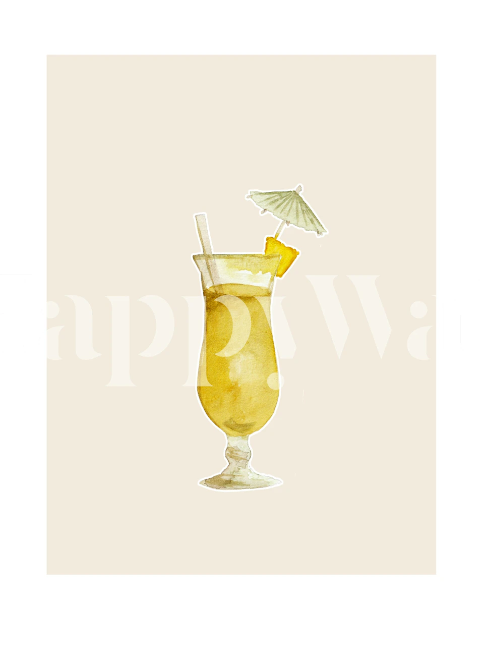 Beachtime Cocktail wallpaper in a room